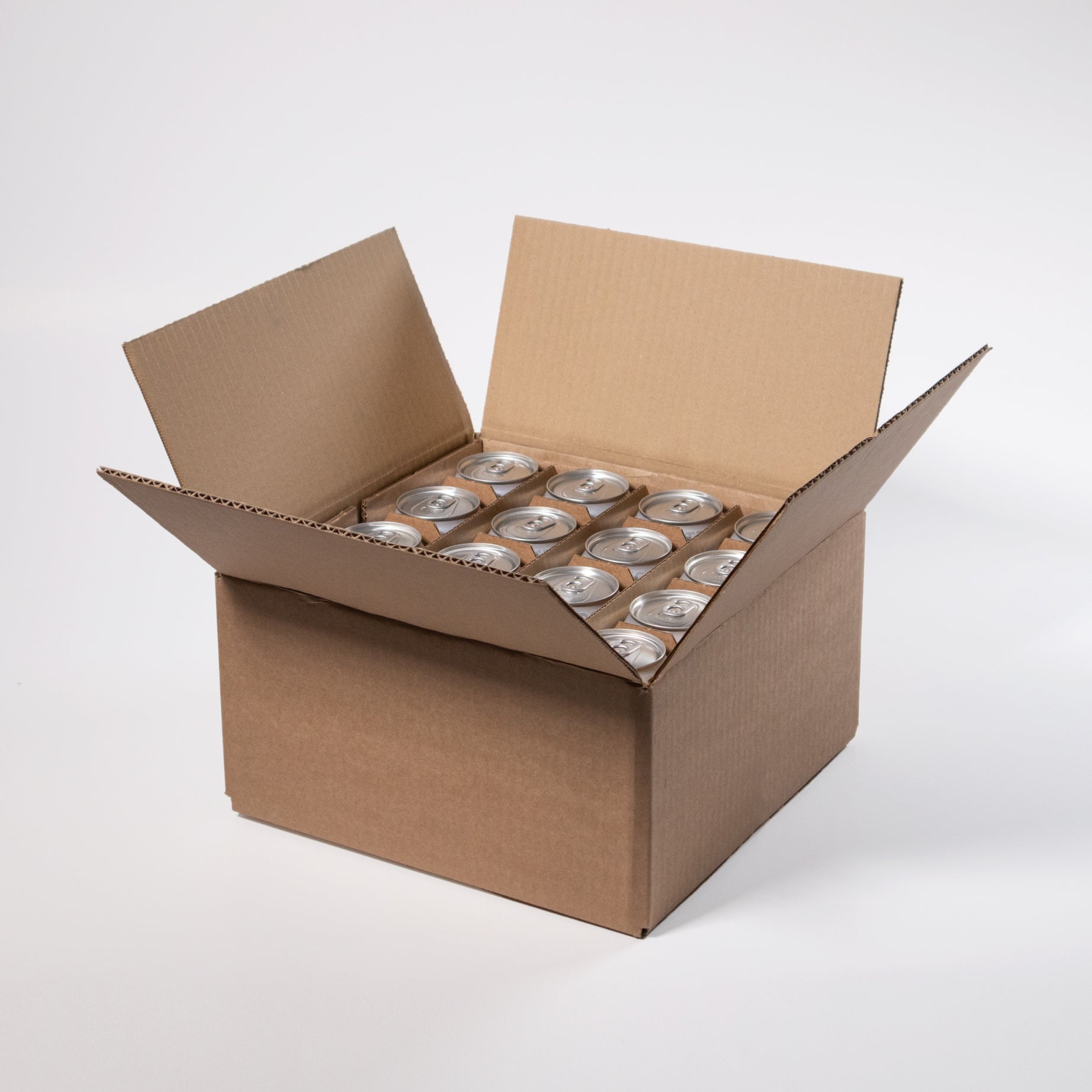 16-pack verkkokauppapakkauksen ulkolaatikko 0,44l tölkeille 286x286x150mm