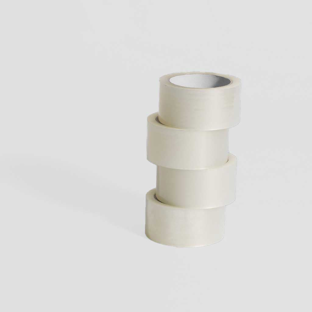 Pakkausteippi kirkas SOLVENT liimalla 50mm x 66m